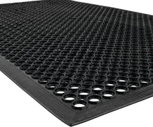 Load image into Gallery viewer, 3' x 5' Commercial Kitchen Drainage Mat - Lightweight, Anti-Slip &amp; Beveled Edges
