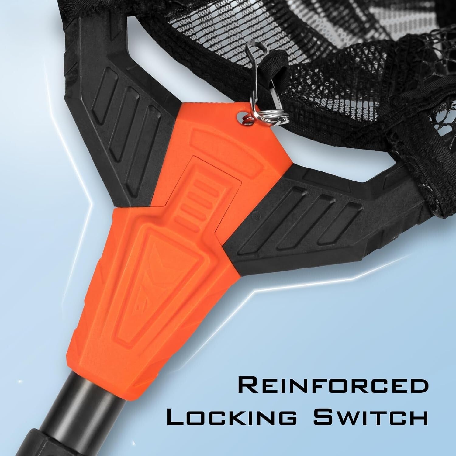 Lightweight Fish Landing Net with Triangle Design & Built-in Length Measurement