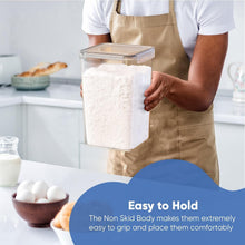 Load image into Gallery viewer, Clear Airtight Food Storage Containers, Stackable &amp; BPA-Free – Set of 4, 7qt