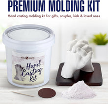 Load image into Gallery viewer, Hand Casting DIY Kit with Elegant Mahogany Base - Ideal for Valentine's &amp; More