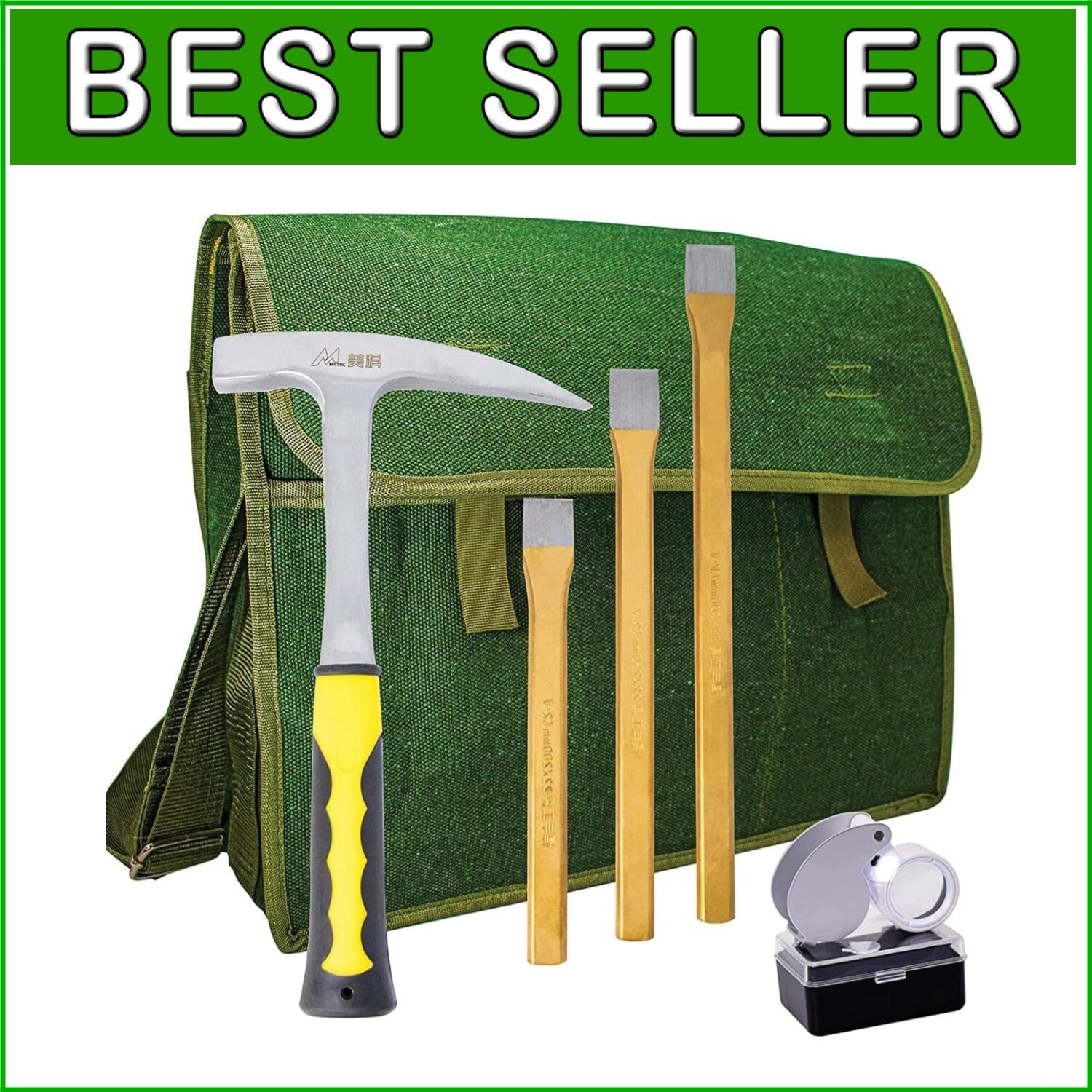 Quality Rock Mining Tools Set for Students and Beginners - Perfect Gift Idea