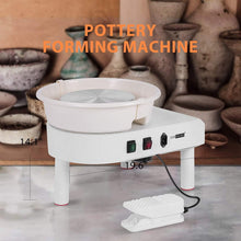 Load image into Gallery viewer, Durable 25CM Pottery Wheel with Brush Motor - Ideal for Craft Studios &amp; Classes
