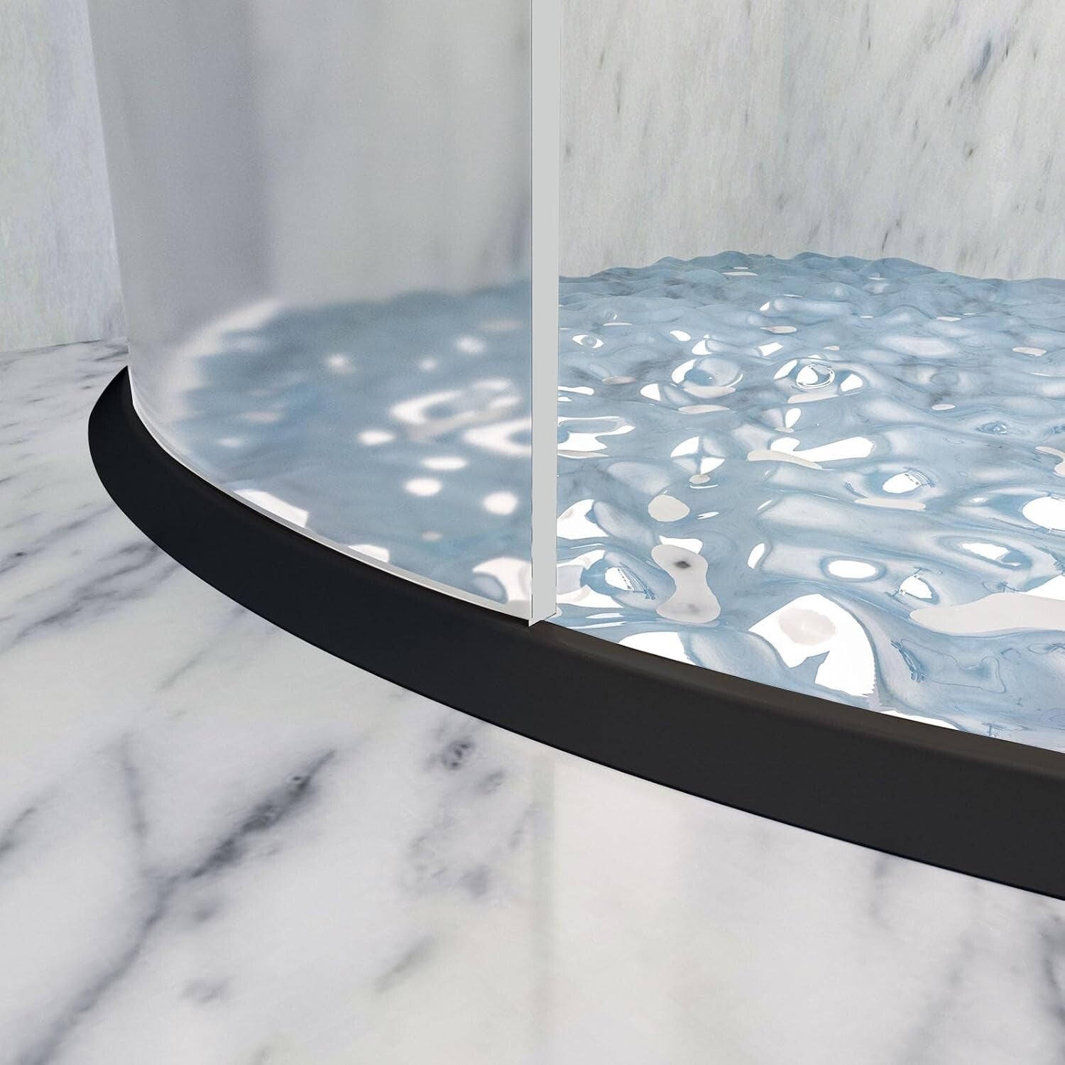 Durable 98-Inch Black Water Dam Strip for Easy Installation and Leak Prevention