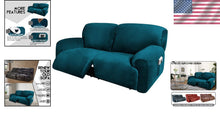 Load image into Gallery viewer, Non-Slip Soft Velvet Sofa Cover, 6-Piece Set for Extra Wide Reclining Loveseats