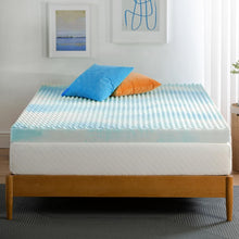 Load image into Gallery viewer, Airflow-Designed Cooling Mattress Topper - 4-Inch Twin Size for Sweet Dreams