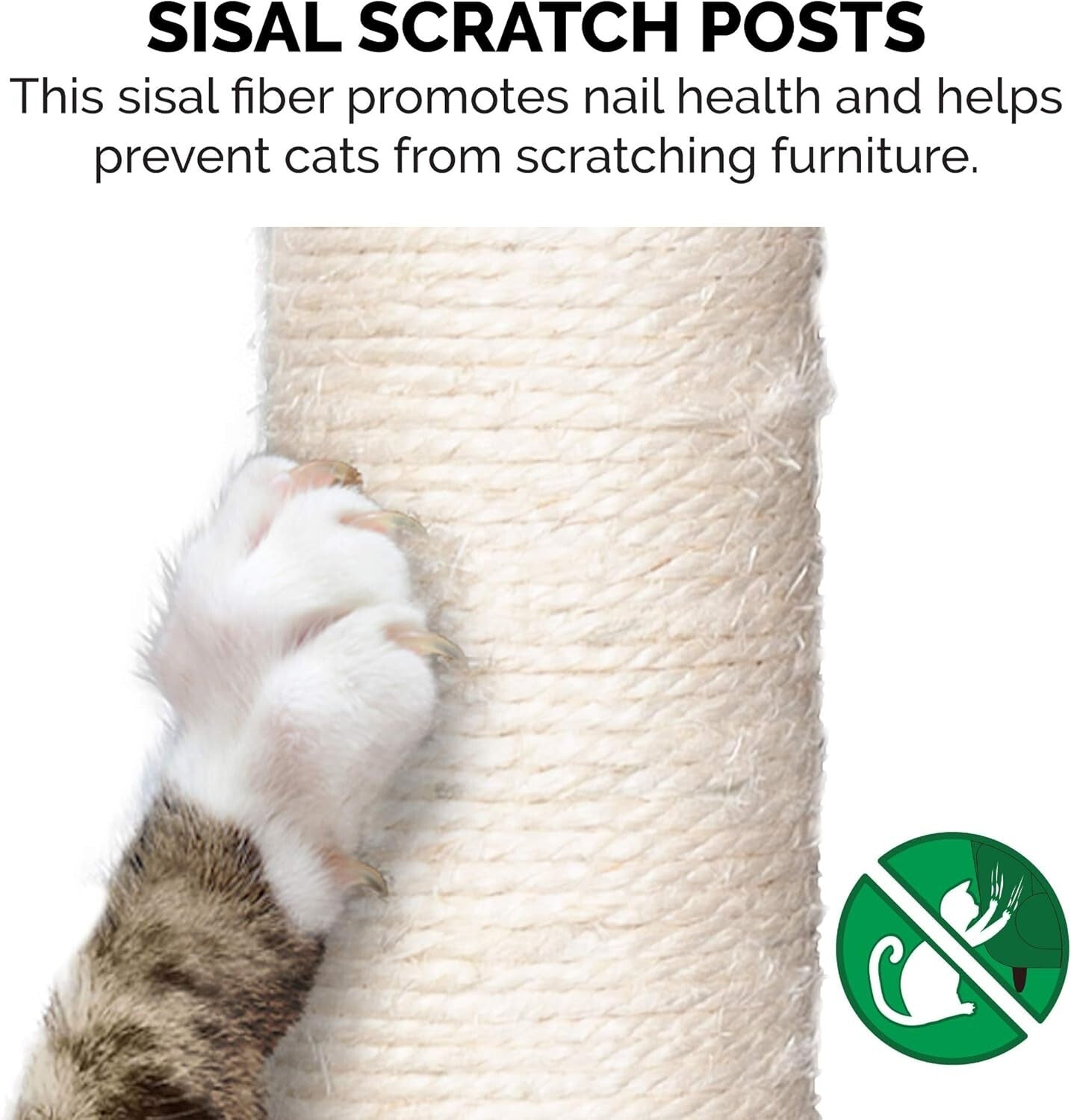 Tall Cat Playground Tower - 69.3" with Double Deck Condos & Scratching Posts