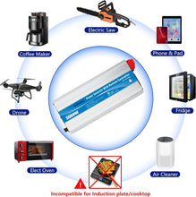 Load image into Gallery viewer, Versatile 5000W Power Inverter with 4 Outlets for Off-Grid Living - Silver