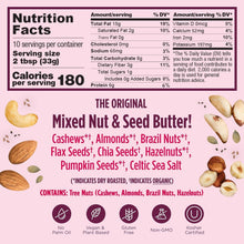 Load image into Gallery viewer, Natural Nut Butter with 7 Nuts &amp; Seeds - Gluten Free, Sugar Free, 12 oz Jar
