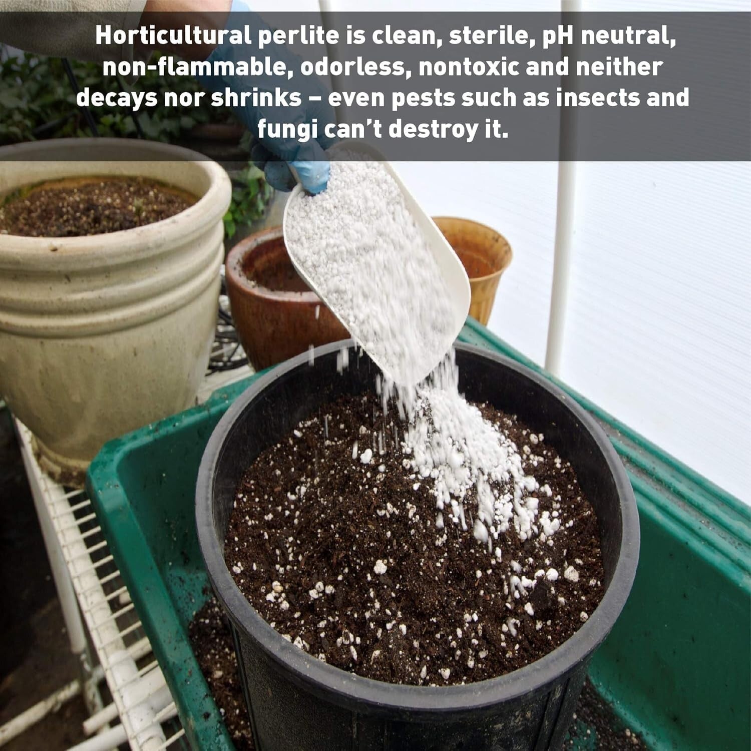 120 Quart Non-Decay Organic Perlite for Healthy Plant Growth and Root Anchoring