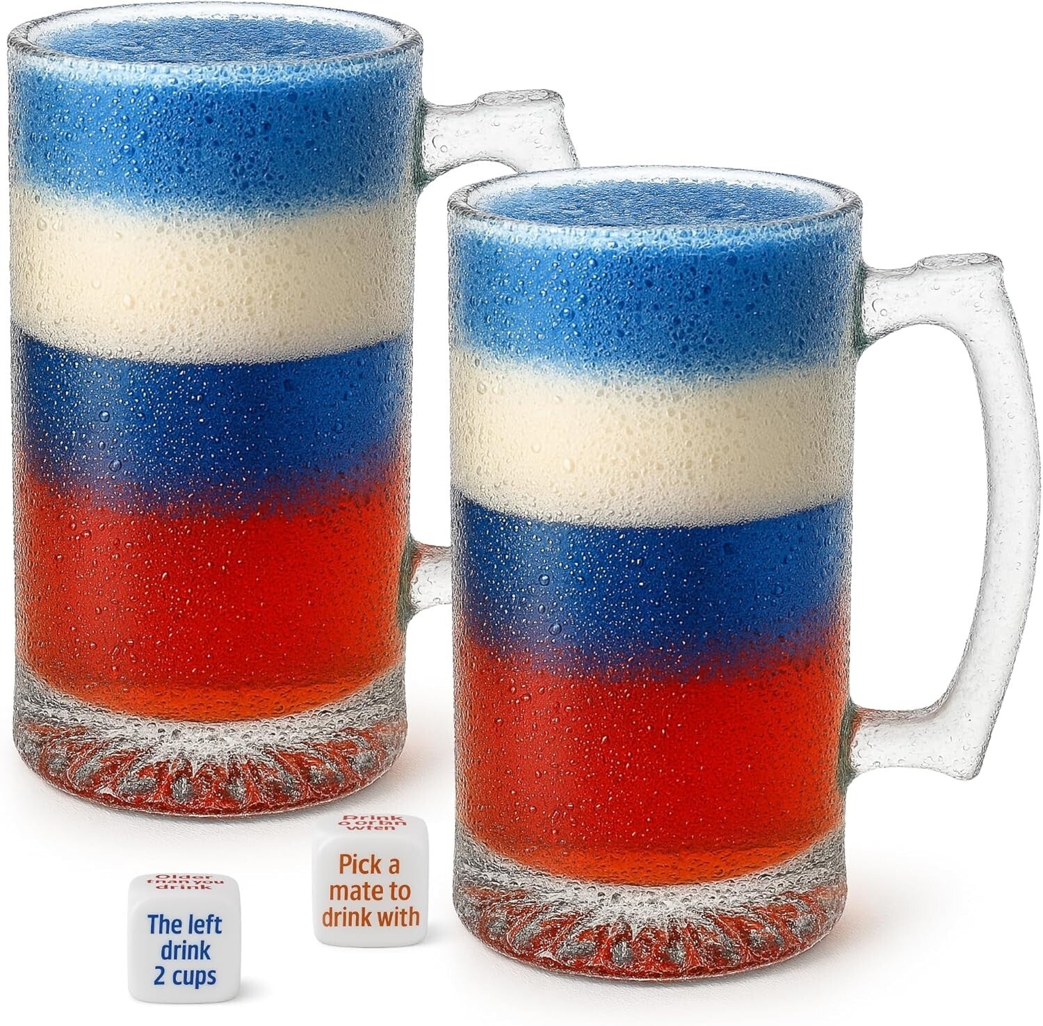 Classic German Style Beer Stein Set - Perfect for Oktoberfest and Home Parties