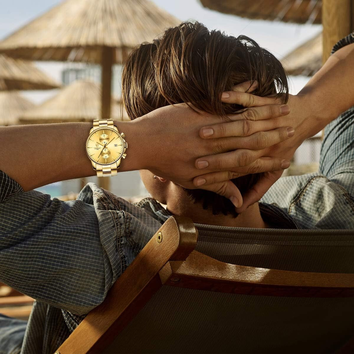 Premium Fashion Business Men's Watch - Stainless Steel, 3ATM Water Resistant