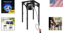 Load image into Gallery viewer, Compact 100,000 BTU Propane Camping Stove - Quick Assembly and Portability