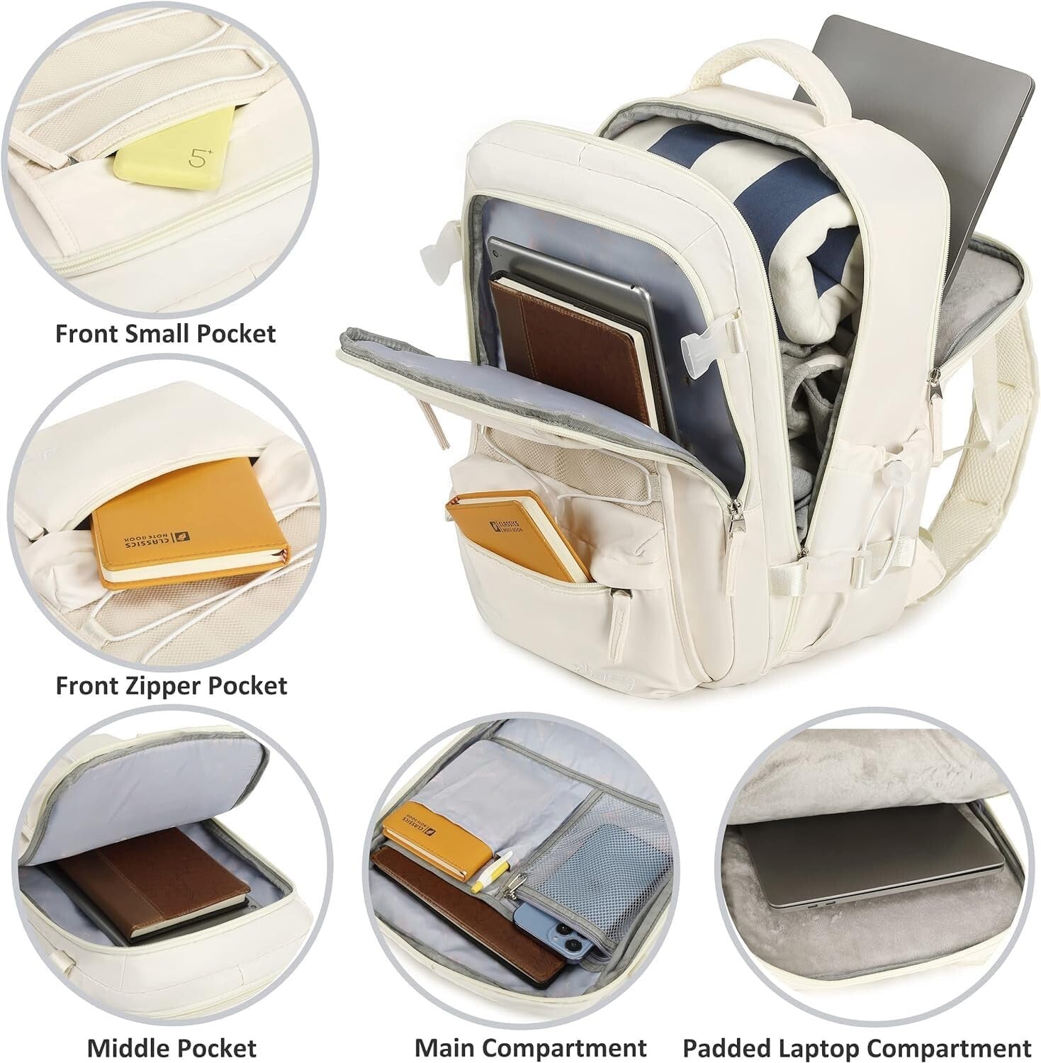 Durable Travel Backpack with USB Port for Daily Commutes & Outdoor Adventures