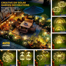 Load image into Gallery viewer, 120 LED Solar Garden Lights 4-Pack - Waterproof Decorative Outdoor Lighting