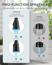 Load image into Gallery viewer, Farmhouse Style Matte Black Kitchen Faucet with Pull Down Sprayer &amp; LED Features