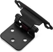 Load image into Gallery viewer, Premium 1/2" Overlay Cabinet Hinges - 60 Heavy-Duty Self-Closing Matte Black Set