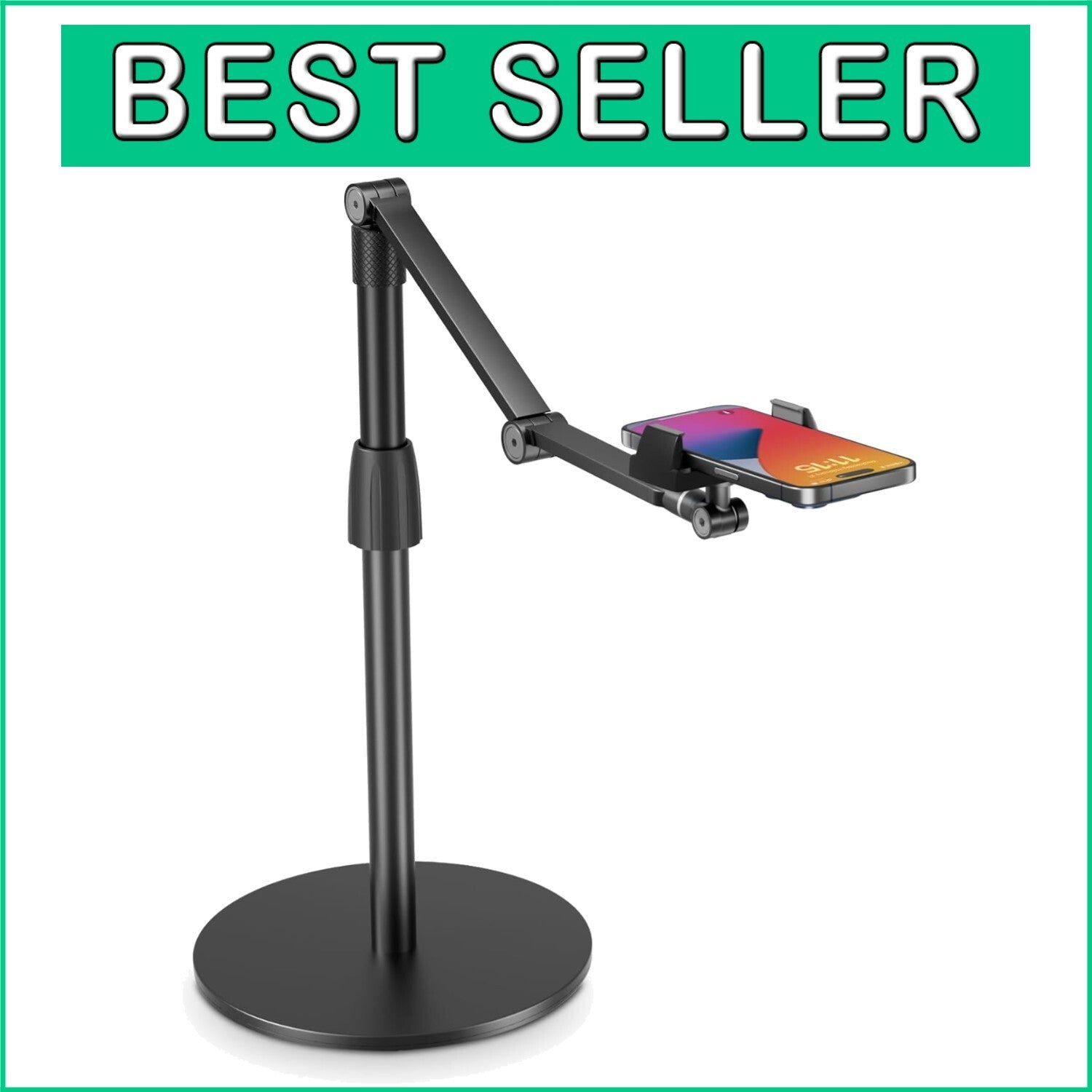 Ergonomic 360-Degree Swivel Phone Stand - Perfect for Recording & Teaching