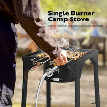 Load image into Gallery viewer, Compact 100,000 BTU Propane Camping Stove - Quick Assembly and Portability