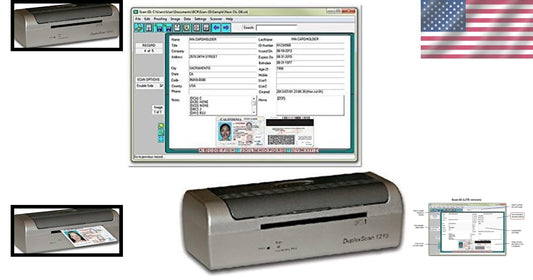DX1210 Duplex USB Card Scanner for Medical & ID Cards – Compact & Dual-Sided