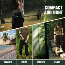 Load image into Gallery viewer, Professional Waterproof Metal Detector for Adults - 5 Modes, LCD Display, 12"...