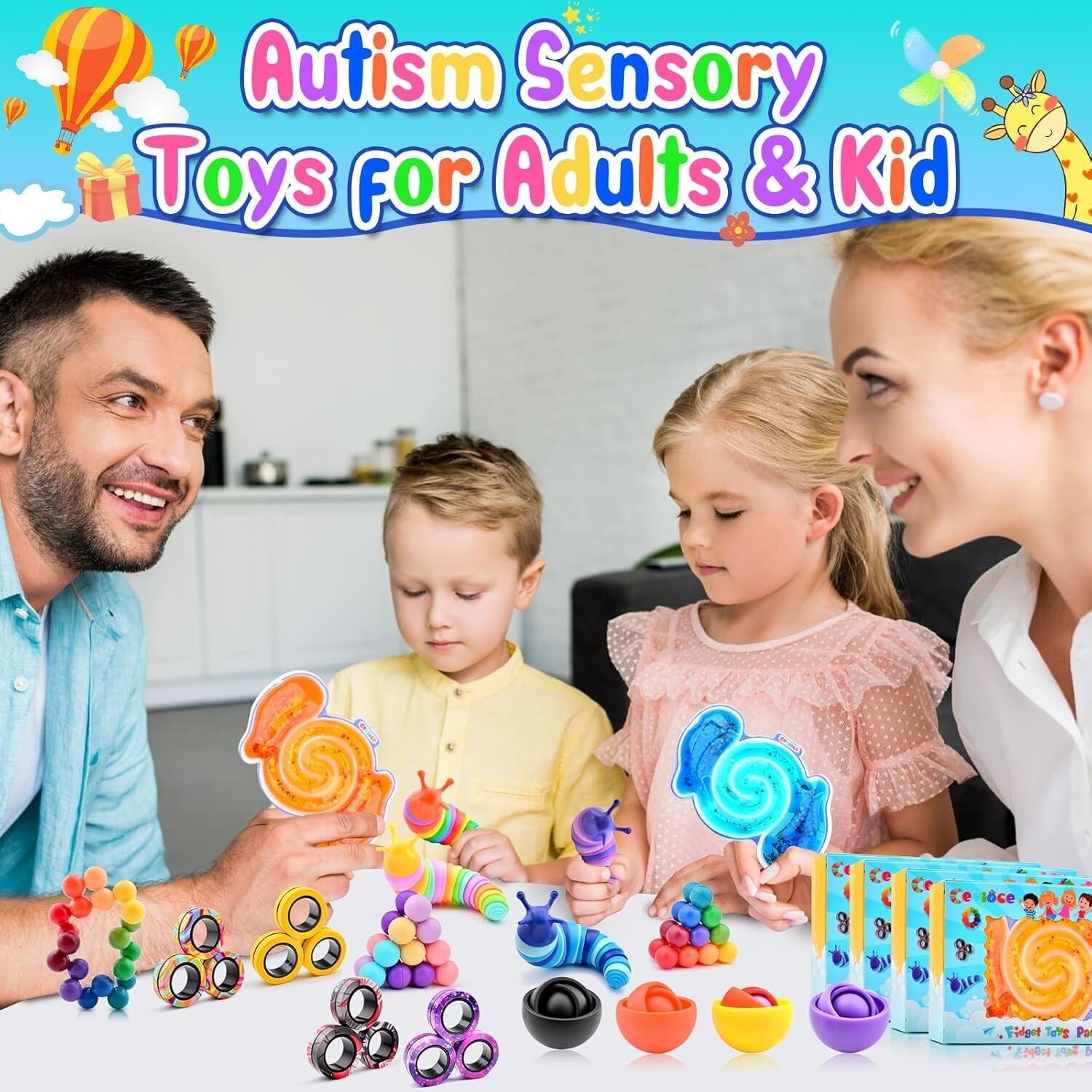 Ultimate 20pc Fidget Toy Bundle for Kids & Teens - Perfect Stress Relief Gifts