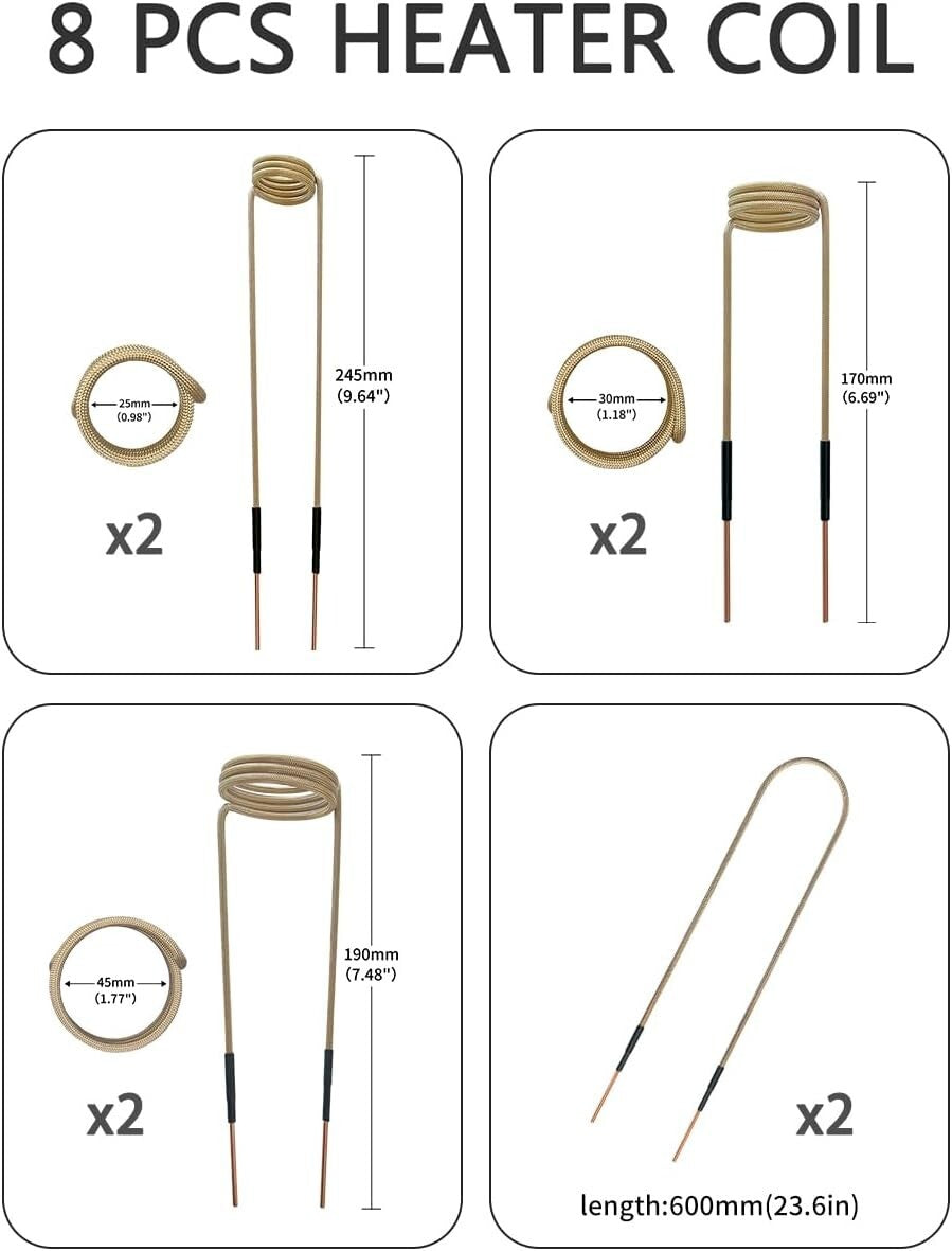 Efficient 110V Induction Heater Tool - Quick Rusty Nut Remover with 8 Coils