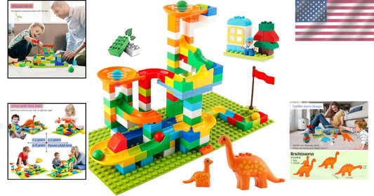 Eco-Friendly 145 PCS Marble Run Blocks Set - Perfect Educational Gift for Kids
