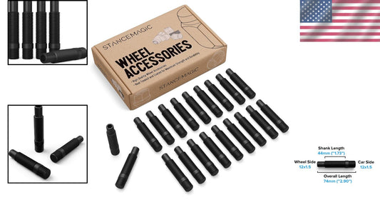 Durable 20-Piece Black Stud Conversion Set for BMW - Corrosion Resistant