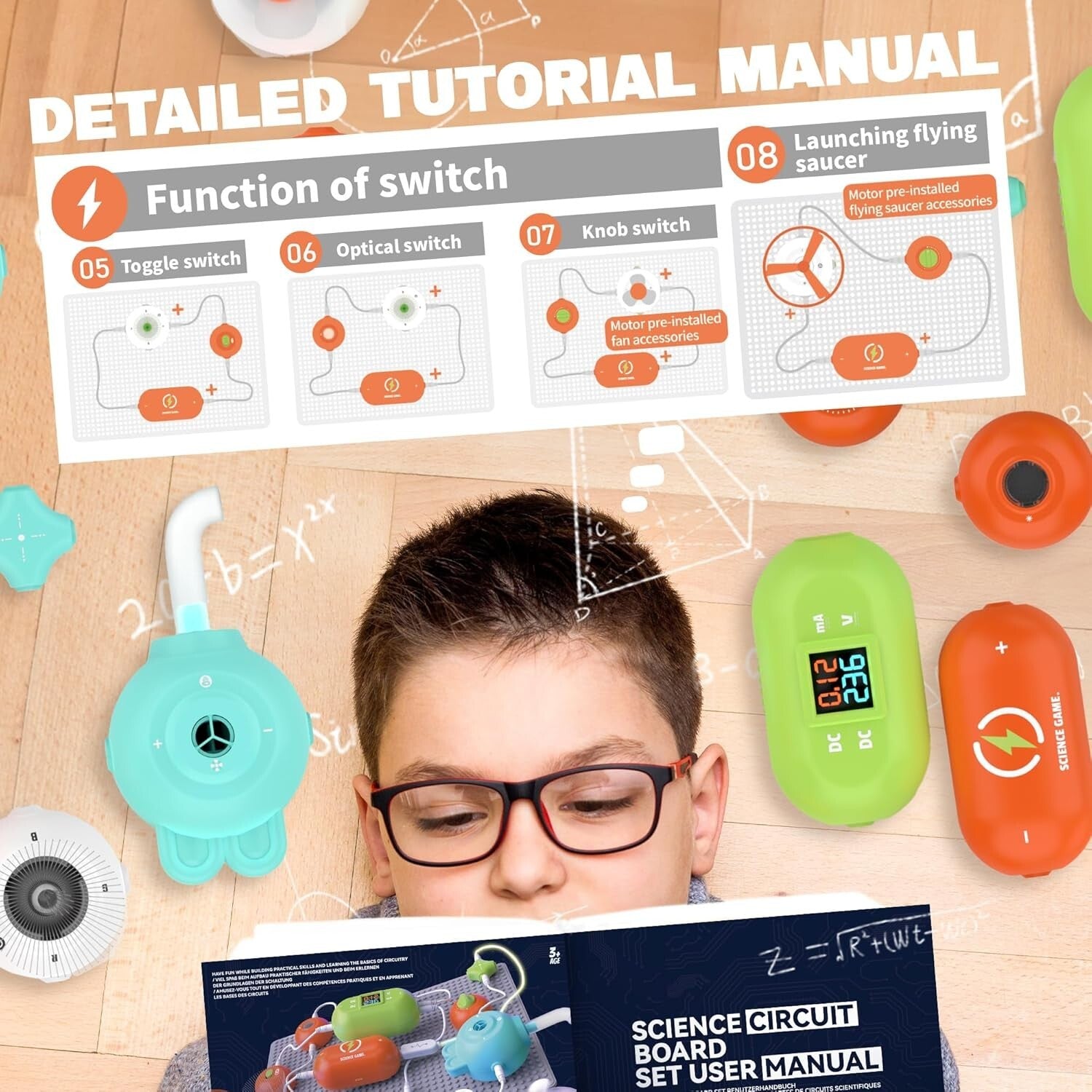 Electronics Exploration Kit - 420 Experiments, No Soldering Required, Ages 5-12!