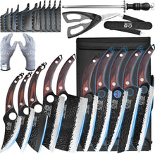 Load image into Gallery viewer, Ultimate 14-Piece Forged Knife Set for Home &amp; Camping - Ergonomic and Stylish