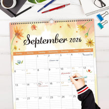 Load image into Gallery viewer, Beautiful Watercolor Extra Large Wall Calendar 2025 - 36x24 Planning Masterpiece