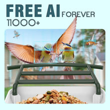 Load image into Gallery viewer, Solar-Powered Bird Feeder Camera with Two-Way Audio and App Alerts for Gardens