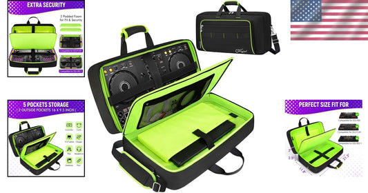 Elegant DJ Controller Case with 5 Pockets for Optimal Organization - 21.5"x11.8"