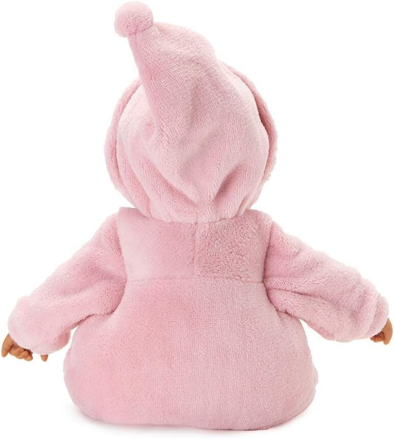 Light Skin Tone 12-Inch Baby Doll in Snuggly Pink Sleeper - Perfect Gift