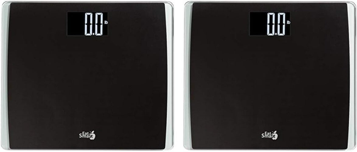 Extra Wide Digital Bathroom Scale Set for Accurate Body Weight Tracking (2-Pack)