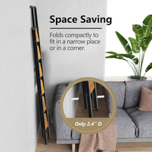 Load image into Gallery viewer, 6 Step Lightweight Aluminum Folding Ladder for 12 Ft Ceilings - Safe &amp; Stylish