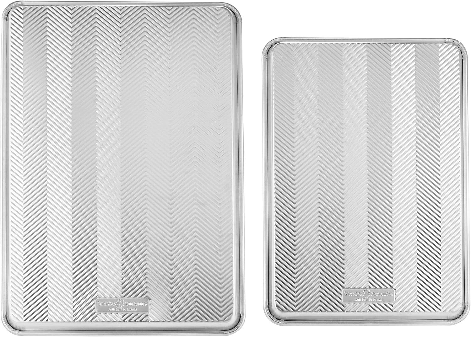 Durable Natural Aluminum Baking Pans - Half & Full Sheet for Expert Baking