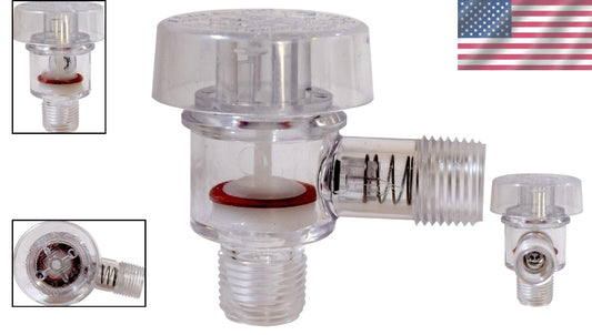 1/2" MPT Check Valve and Vacuum Breaker - Lightweight RV Plumbing Solution