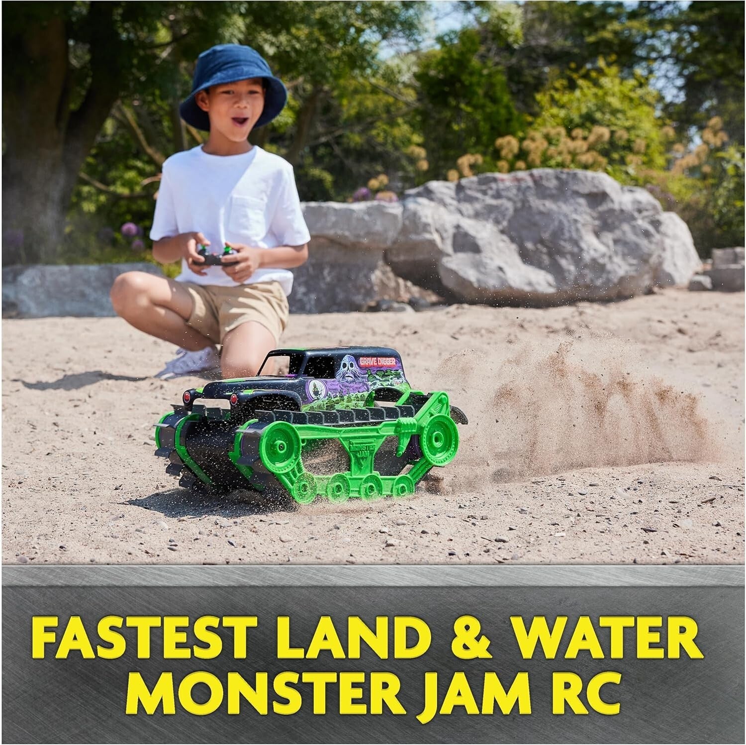 All-Terrain Grave Digger Trax RC Monster Truck - Fastest Outdoor Fun for Kids