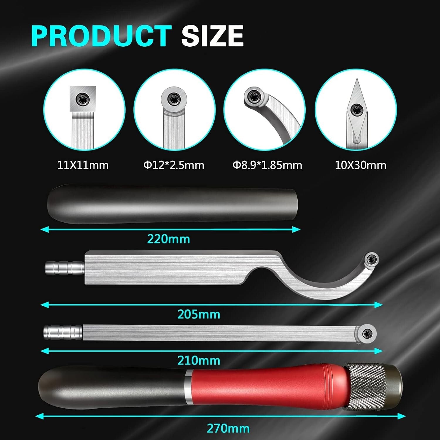 Professional Tungsten Carbide Lathe Tools with Quick Replacement System