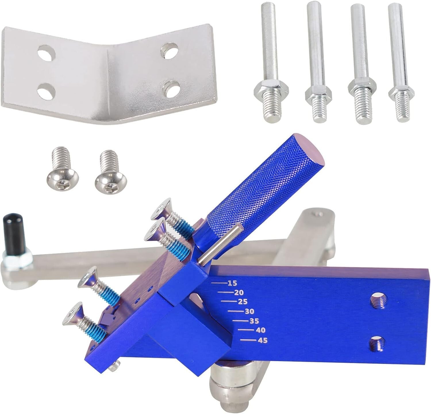 Stainless Steel Lawn Mower Sharpener with Adjustable Angle and Easy Install