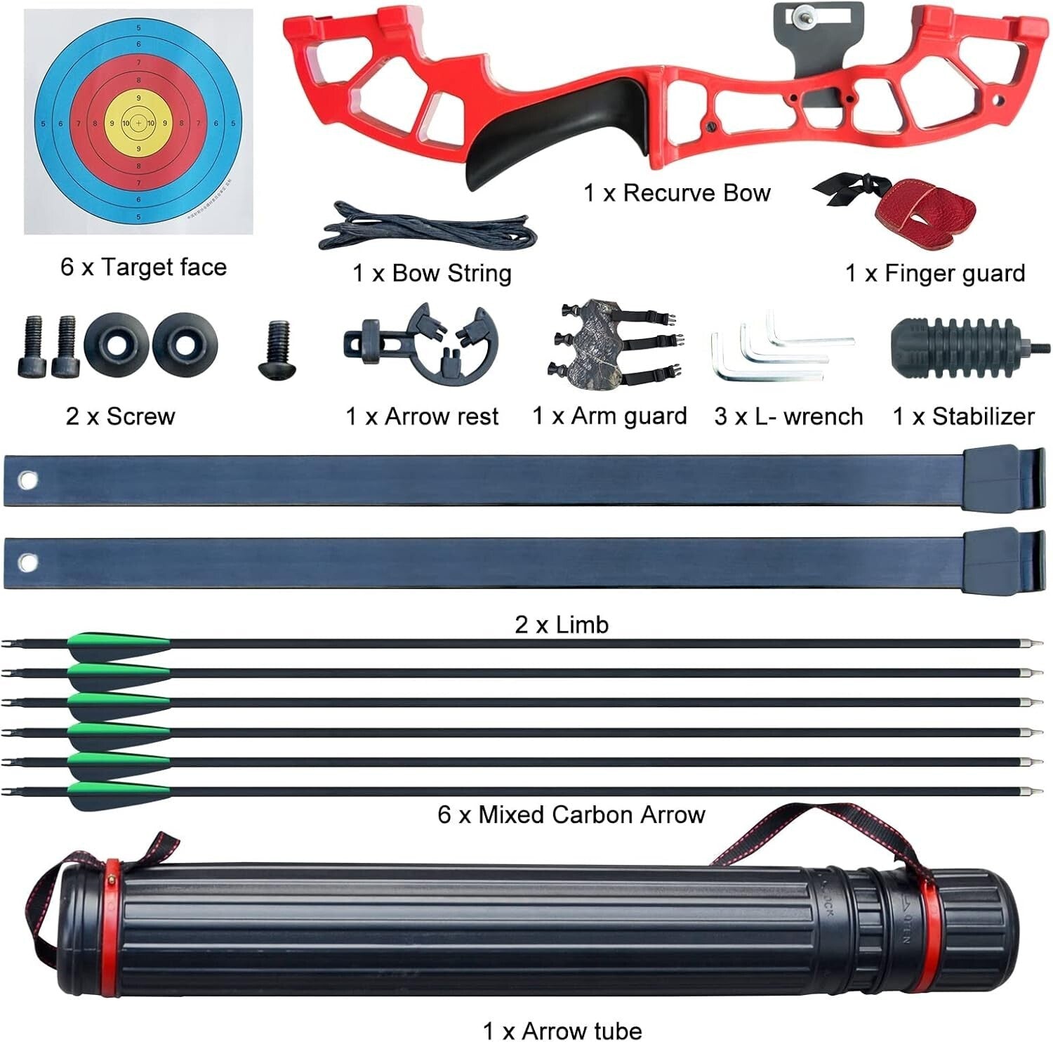 Ergonomic Right-Hand Purple Bow with 6 Arrows - Archery Set for All Skill Levels