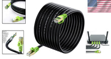 Load image into Gallery viewer, Heavy-Duty 300ft Cat 7 Outdoor Ethernet Cable - 10Gbps Waterproof Guarantee