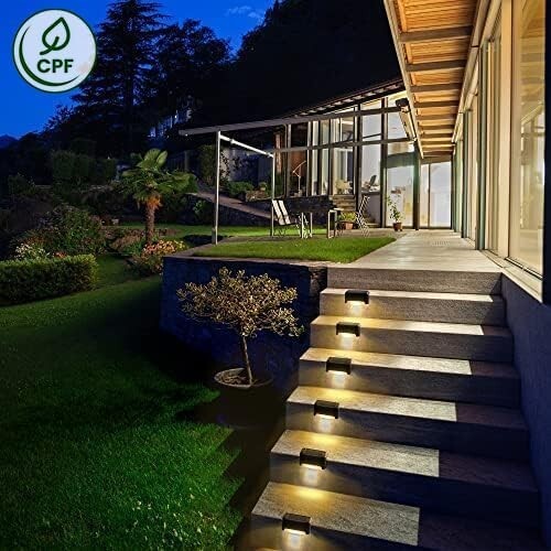 Energy-Efficient Waterproof Solar Lights – 20-Pack for Steps, Patios, & Yards