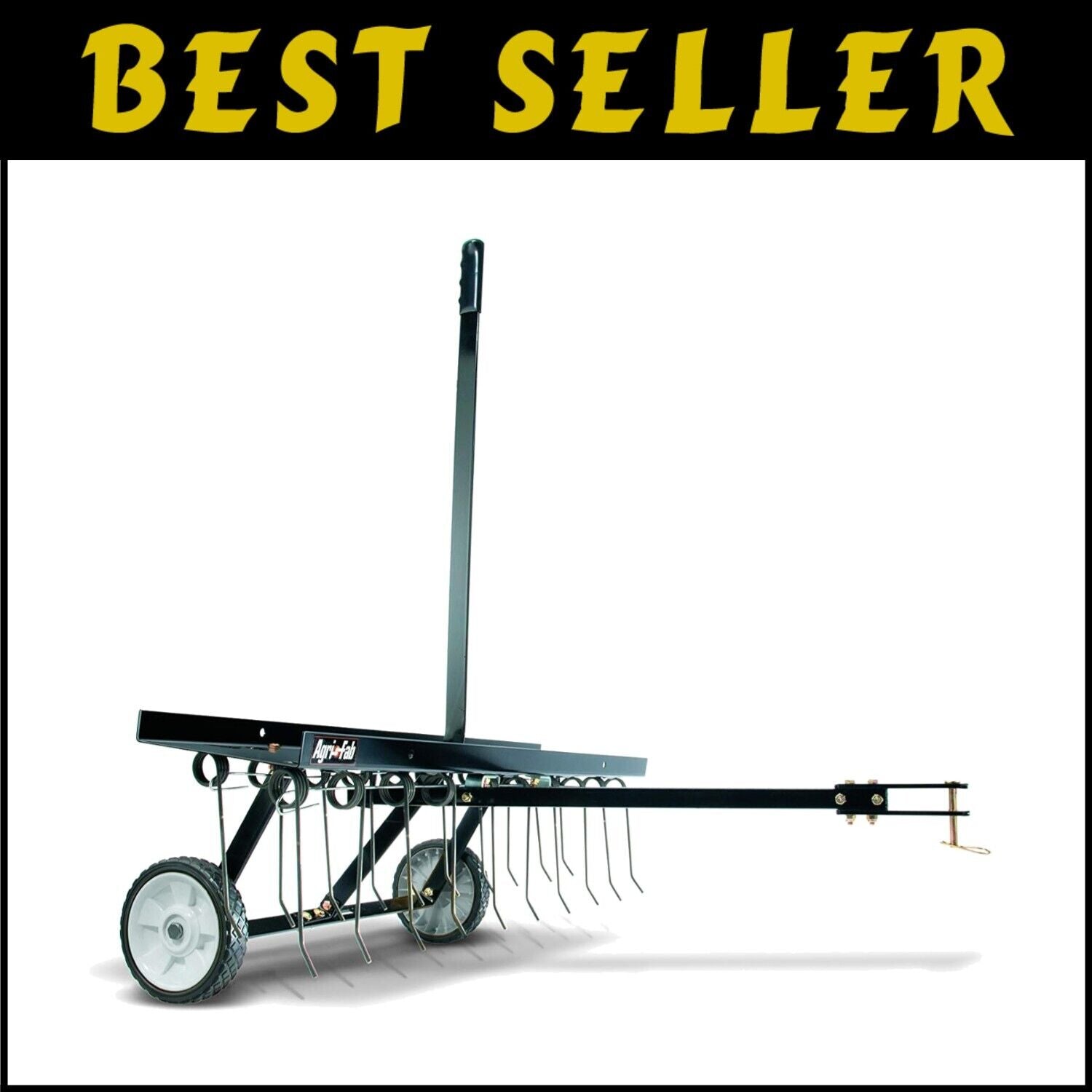 48-Inch Tow Behind Lawn Dethatcher with 24 Heavy-Duty Steel Tines - USA Made