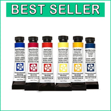 Load image into Gallery viewer, Portable 6-Tube Watercolor Essentials - Reflective 5ml Art Set for All Levels