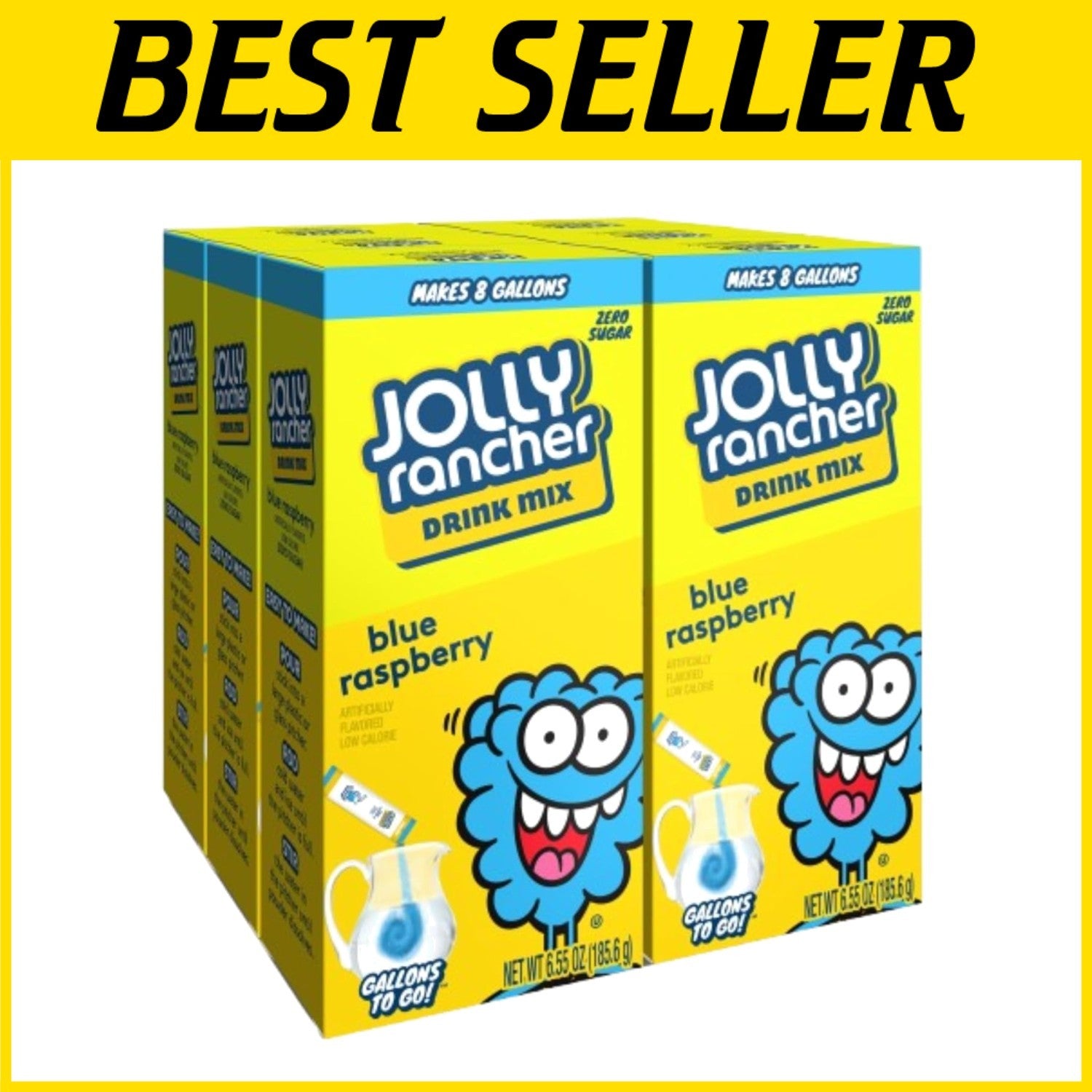 Family-Friendly JOLLY RANCHER Gallons To Go Powdered Drink Mix - Blue Raspberry