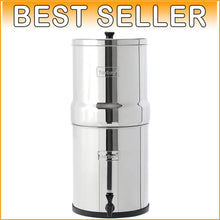 Load image into Gallery viewer, Big Gravity-Fed Stainless Steel Water Filter - 2.25 Gallon with BB9-2 Elements