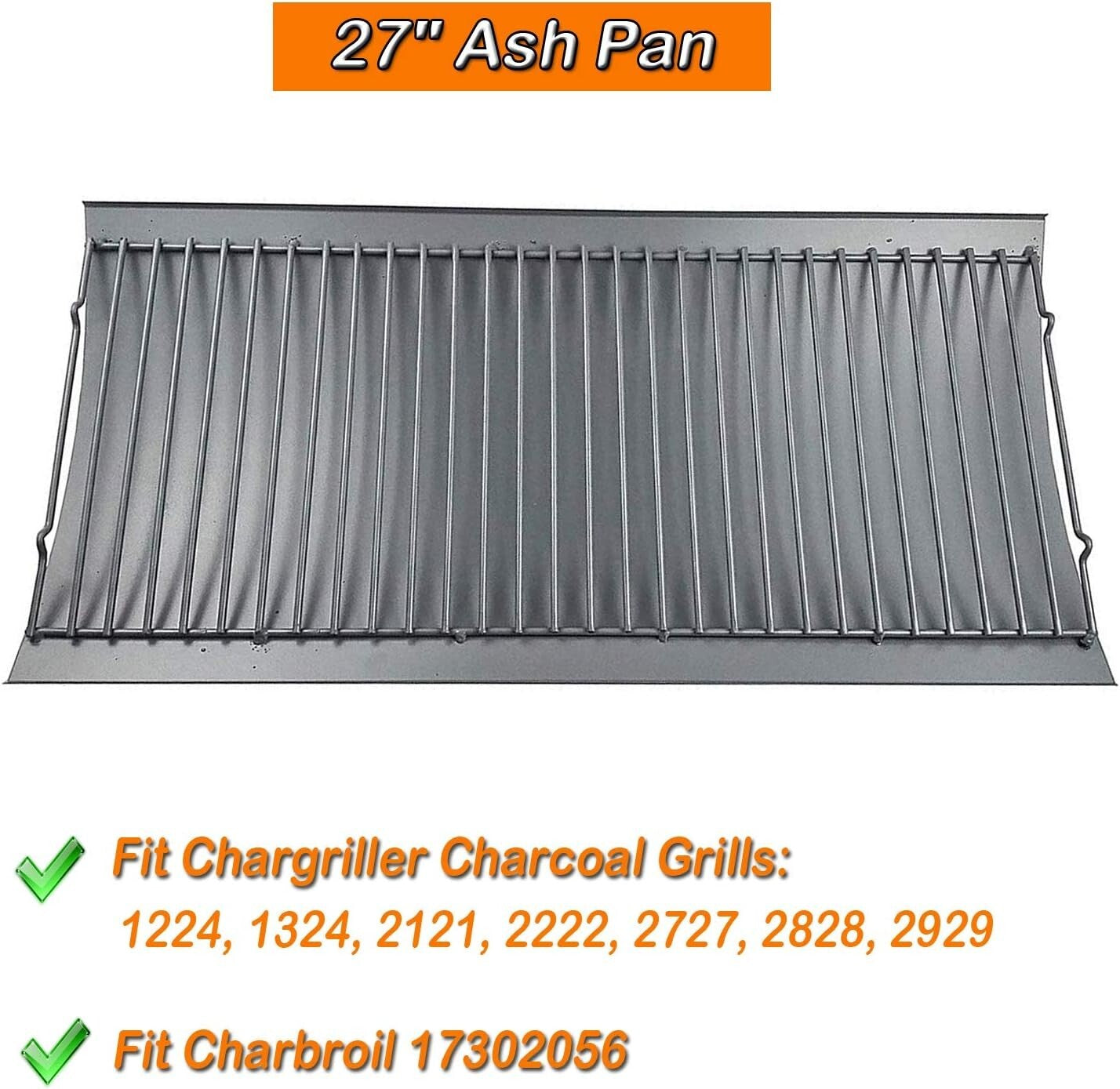 Chargriller 27-Inch Ash Pan & Hanger Set for Enhanced Grilling Performance