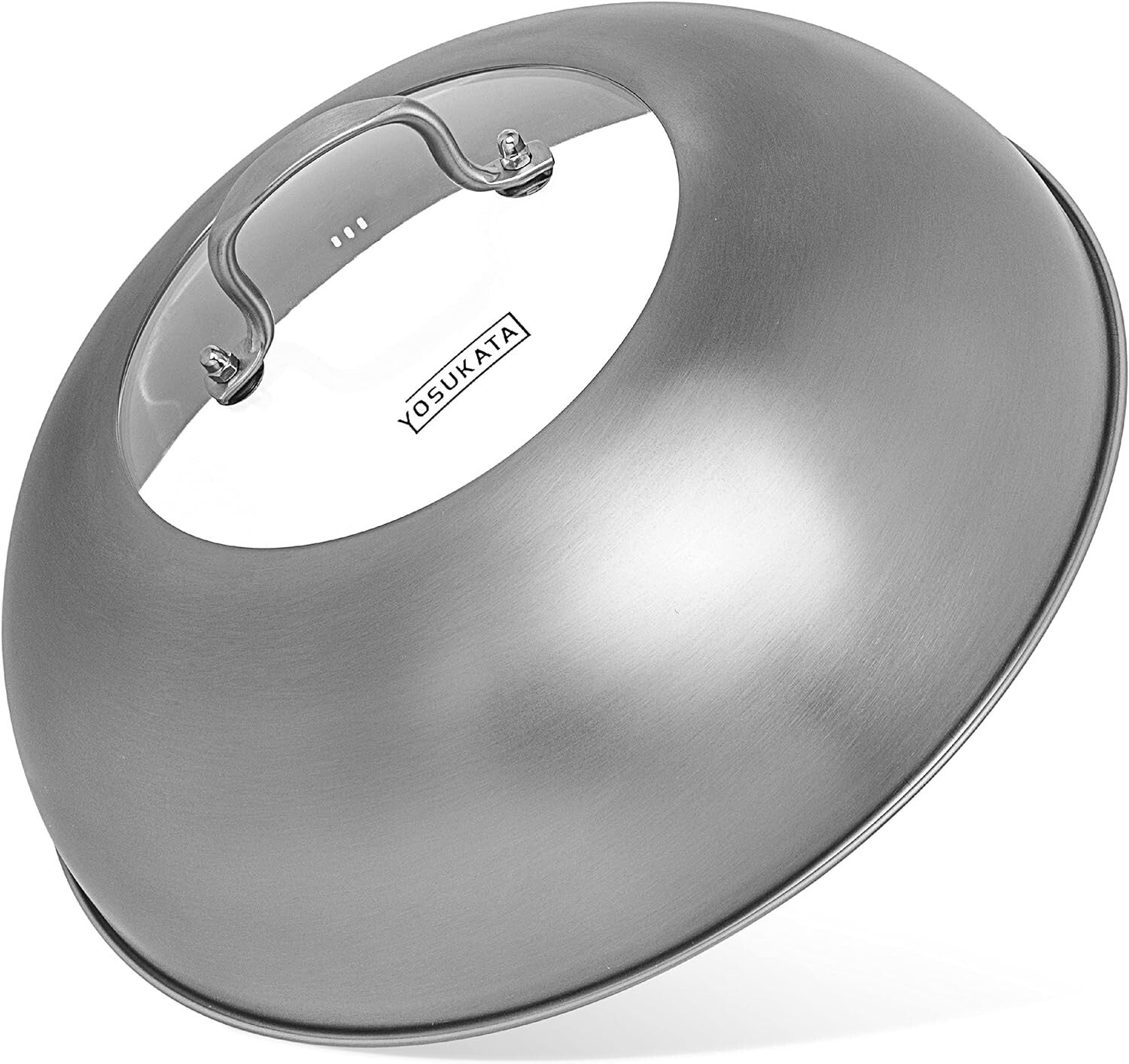 Dishwasher-Safe Wok Lid - 13.6 Inch Stainless Steel Cover for Efficient Cooking